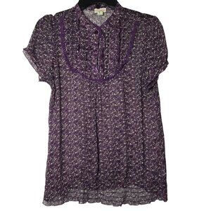 Sugar Tart Womens Floral Top Size Large‎ Dark Academia Y2K Cottage Whimsigoth